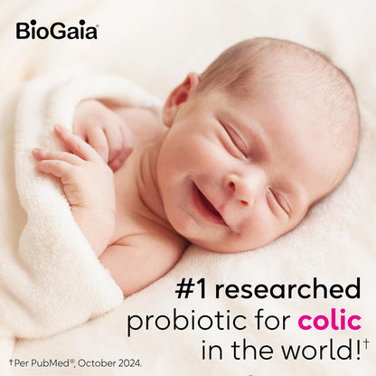 BioGaia Protectis Baby Probiotic Drops | Baby Essentials for Colic & Gas Relief | Safe for Newborns | Ease Crying, Fussing, Colic, Gas, Spit - ups & Constipation | No Dairy, Soy & Gluten | 5mL - 7DAY'S