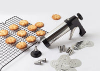 Biscuit Press Biscuit Machine , Stainless steel cookie gun , Bake cookies and decorate cakes - 7DAY'S