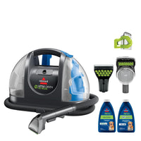 BISSELL Little Green Multi - Purpose Portable Carpet and Upholstery Cleaner, Car and Auto Detailer, with Exclusive Specialty Tools, Green, 1400B - 7DAY'S
