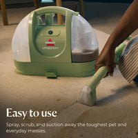 BISSELL Little Green Multi - Purpose Portable Carpet and Upholstery Cleaner, Car and Auto Detailer, with Exclusive Specialty Tools, Green, 1400B - 7DAY'S