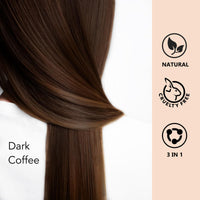 Black 3 - in - 1 Hair Dye for Men & Women - Long - Lasting Gray Hair Coverage, Shampoo Para Canas, Natural Color in Minutes - 16.9 Fl Oz - 7DAY'S
