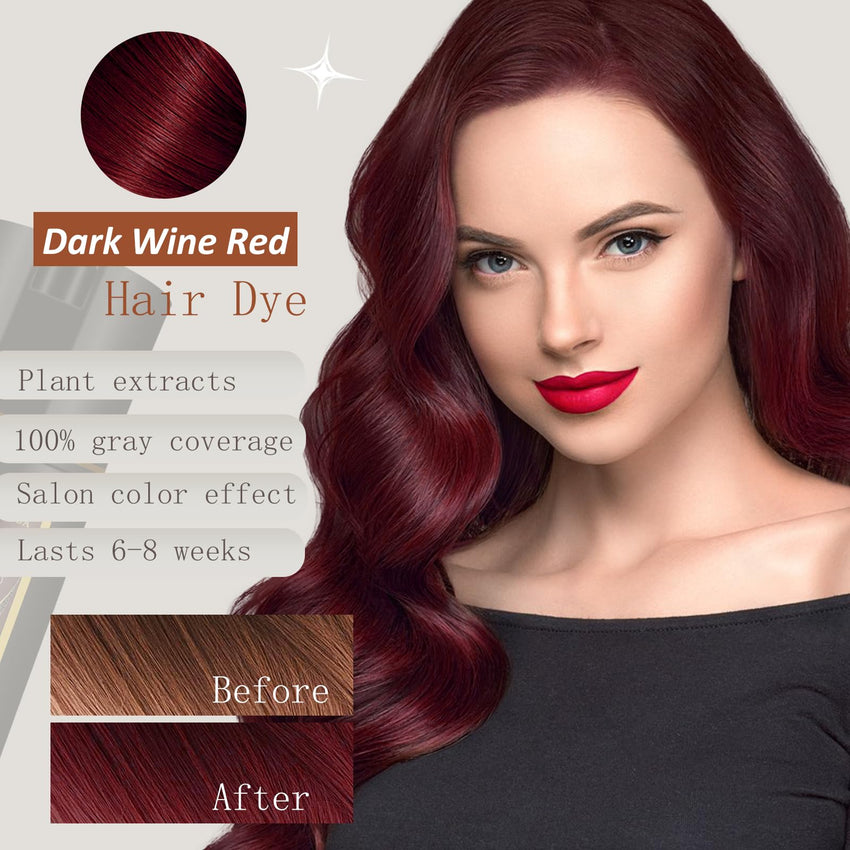 Black 3 - in - 1 Hair Dye for Men & Women - Long - Lasting Gray Hair Coverage, Shampoo Para Canas, Natural Color in Minutes - 16.9 Fl Oz - 7DAY'S
