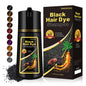Black 3 - in - 1 Hair Dye for Men & Women - Long - Lasting Gray Hair Coverage, Shampoo Para Canas, Natural Color in Minutes - 16.9 Fl Oz - 7DAY'S
