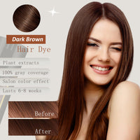 Black 3 - in - 1 Hair Dye for Men & Women - Long - Lasting Gray Hair Coverage, Shampoo Para Canas, Natural Color in Minutes - 16.9 Fl Oz - 7DAY'S