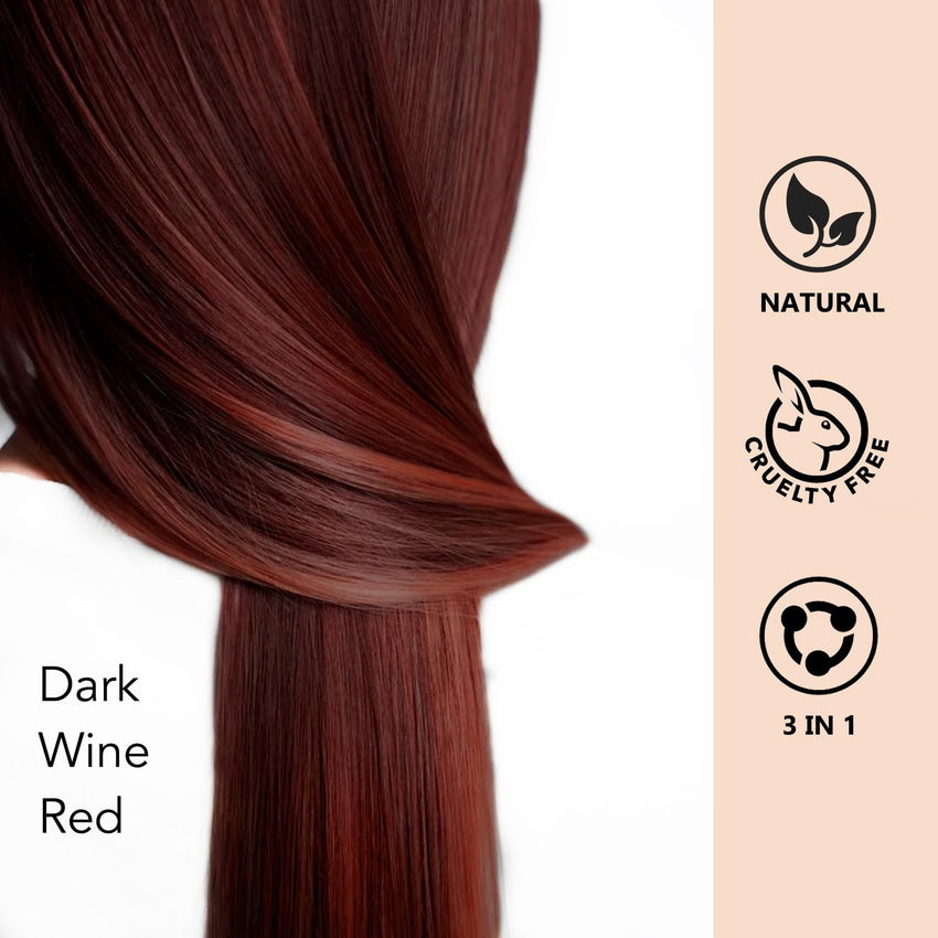 Black 3 - in - 1 Hair Dye for Men & Women - Long - Lasting Gray Hair Coverage, Shampoo Para Canas, Natural Color in Minutes - 16.9 Fl Oz - 7DAY'S