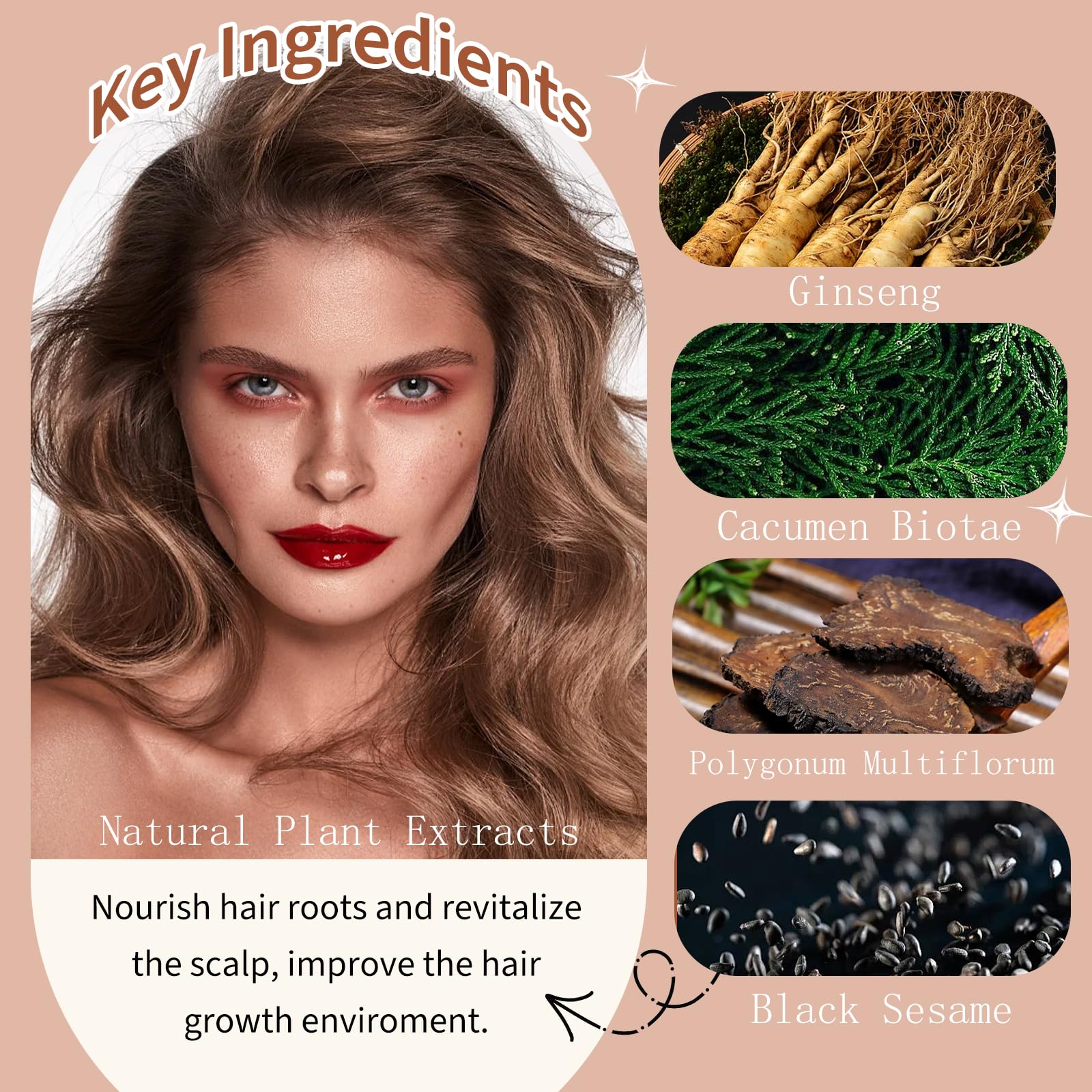 Black 3 - in - 1 Hair Dye for Men & Women - Long - Lasting Gray Hair Coverage, Shampoo Para Canas, Natural Color in Minutes - 16.9 Fl Oz - 7DAY'S