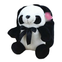 Black Cute Plush Panda Kids Shoulder Bag Travel Snacks Backpack Small School Bag - 7DAY'S