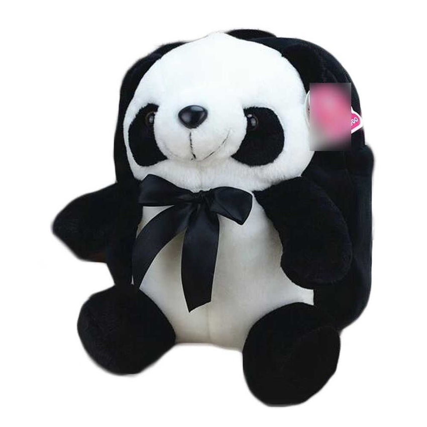 Black Cute Plush Panda Kids Shoulder Bag Travel Snacks Backpack Small School Bag - 7DAY'S