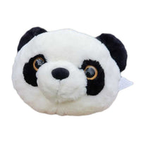 Black White Panda Head Stuffed Toy Children Crossbody Bag Plush Snacks Travel Decor Bag - 7DAY'S