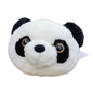 Black White Panda Head Stuffed Toy Children Crossbody Bag Plush Snacks Travel Decor Bag - 7DAY'S
