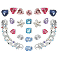 Bling Shoe Charms for Women, 22Pcs Plastic Sparkling Gems Rhinestones Shoe Decoration Charms, Girly Shoe Chains for Clog Sandals, DIY Shoe Accessories for Party Favor - 7DAY'S