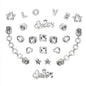 Bling Shoe Charms for Women, 22Pcs Plastic Sparkling Gems Rhinestones Shoe Decoration Charms, Girly Shoe Chains for Clog Sandals, DIY Shoe Accessories for Party Favor - 7DAY'S