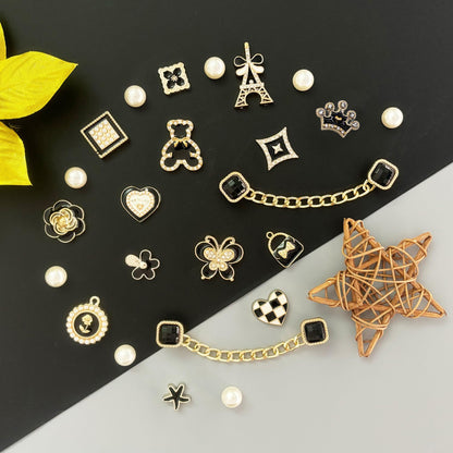 Bling Shoe Charms for Women, Sparkle Rhinestones Shoe Decoration Charms, Girly Shoe Chains for Clog Sandals, DIY Shoe Accessories for Party Favor - 7DAY'S