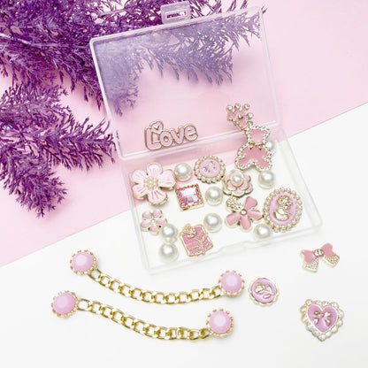 Bling Shoe Charms for Women, Sparkle Rhinestones Shoe Decoration Charms, Girly Shoe Chains for Clog Sandals, DIY Shoe Accessories for Party Favor - 7DAY'S