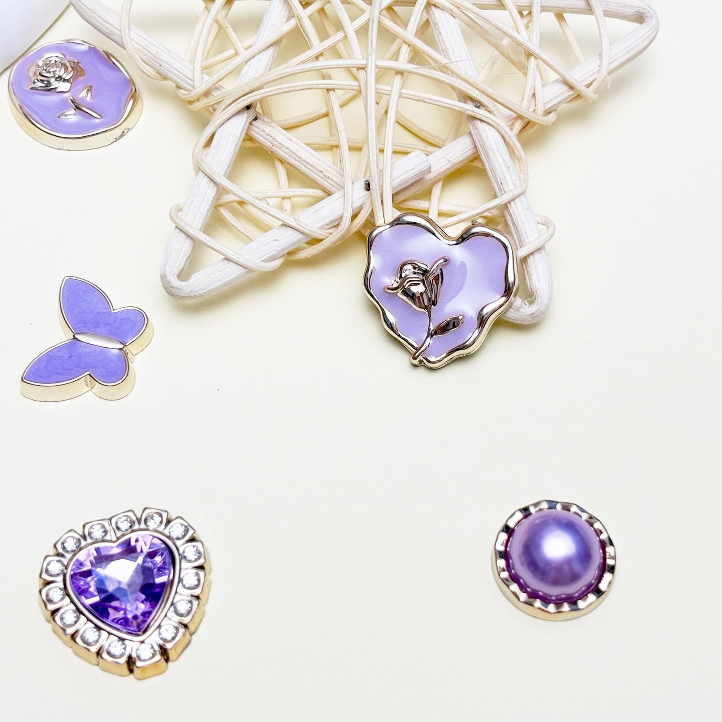 Bling Shoe Charms for Women, Sparkle Rhinestones Shoe Decoration Charms, Girly Shoe Chains for Clog Sandals, DIY Shoe Accessories for Party Favor - 7DAY'S