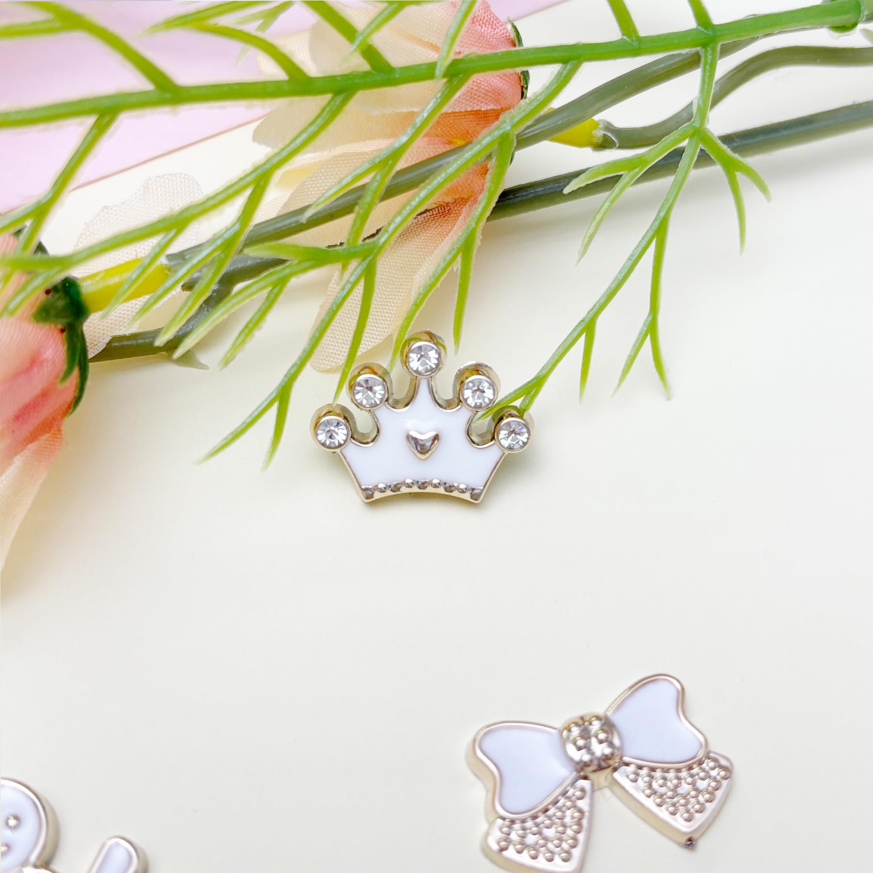 Bling Shoe Charms for Women, Sparkle Rhinestones Shoe Decoration Charms, Girly Shoe Chains for Clog Sandals, DIY Shoe Accessories for Party Favor - 7DAY'S