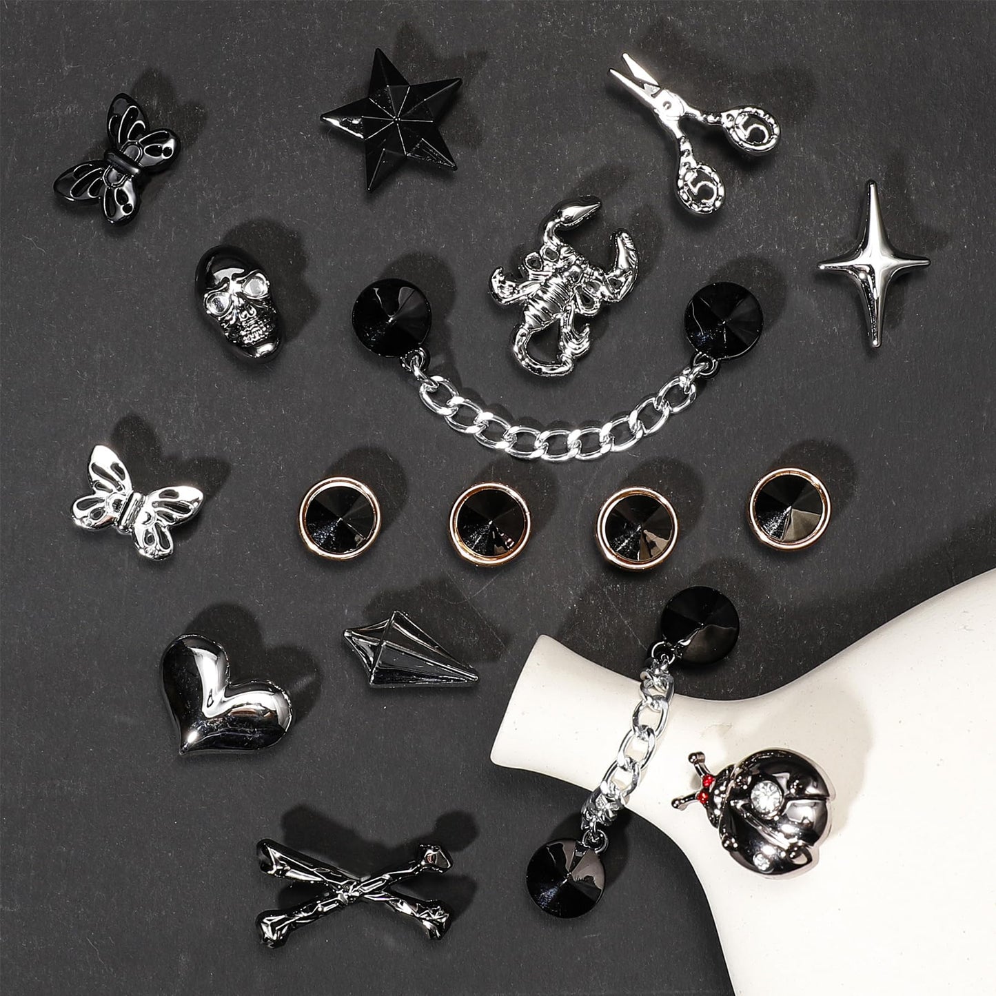 Bling Shoe Charms for Women, Sparkle Rhinestones Shoe Decoration Charms, Girly Shoe Chains for Clog Sandals, DIY Shoe Accessories for Party Favor - 7DAY'S