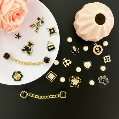Bling Shoe Charms for Women, Sparkle Rhinestones Shoe Decoration Charms, Girly Shoe Chains for Clog Sandals, DIY Shoe Accessories for Party Favor - 7DAY'S