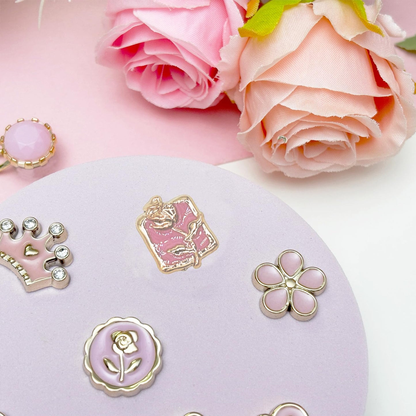 Bling Shoe Charms for Women, Sparkle Rhinestones Shoe Decoration Charms, Girly Shoe Chains for Clog Sandals, DIY Shoe Accessories for Party Favor - 7DAY'S
