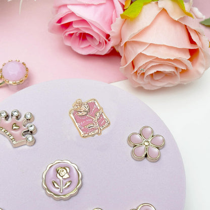 Bling Shoe Charms for Women, Sparkle Rhinestones Shoe Decoration Charms, Girly Shoe Chains for Clog Sandals, DIY Shoe Accessories for Party Favor - 7DAY'S