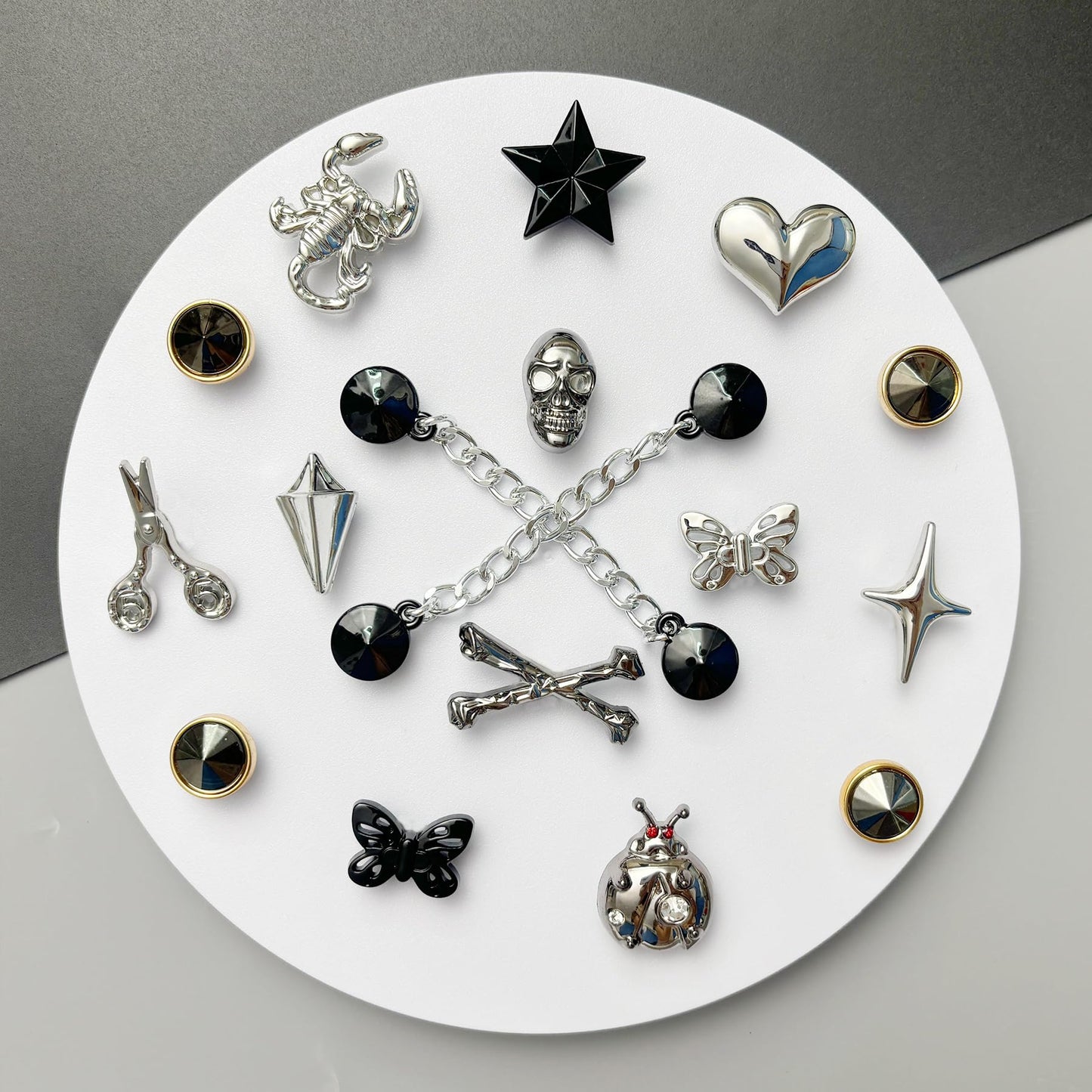 Bling Shoe Charms for Women, Sparkle Rhinestones Shoe Decoration Charms, Girly Shoe Chains for Clog Sandals, DIY Shoe Accessories for Party Favor - 7DAY'S