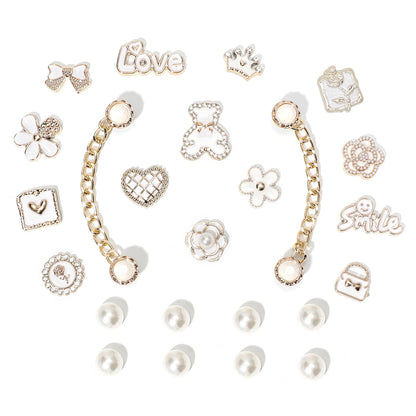 Bling Shoe Charms for Women, Sparkle Rhinestones Shoe Decoration Charms, Girly Shoe Chains for Clog Sandals, DIY Shoe Accessories for Party Favor - 7DAY'S