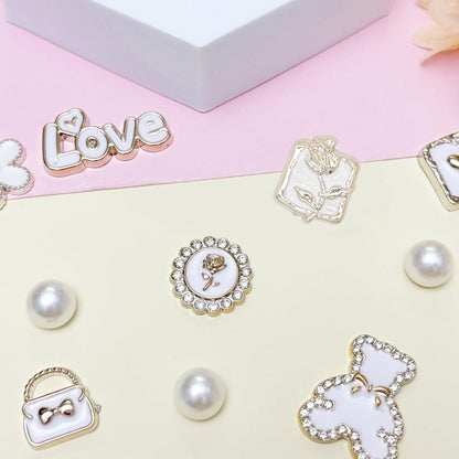 Bling Shoe Charms for Women, Sparkle Rhinestones Shoe Decoration Charms, Girly Shoe Chains for Clog Sandals, DIY Shoe Accessories for Party Favor - 7DAY'S