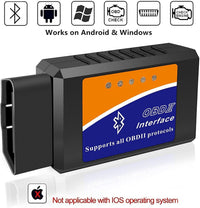 Bluetooth OBD2 OBDII Car Diagnostic Scanner Tool Check Engine Fault Code Reader - 7DAY'S