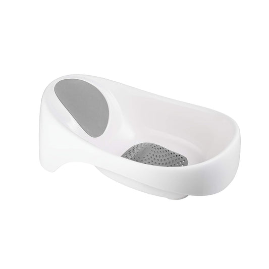 Boon Soak 3 Stage Baby Bathtub - Baby Bath Tub with Three Support Positions for Newborn to Toddlers - Color Changing Drain Plug for Ideal Bath Temperature - Gray - Ages 0 to 18 Months and Up - 7DAY'S