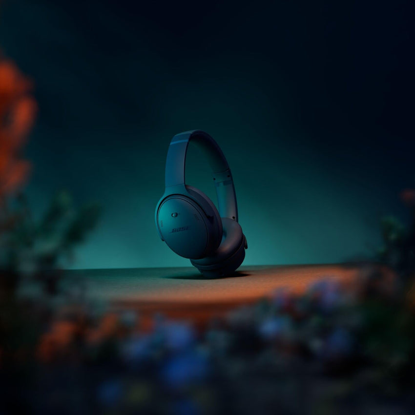 Bose QuietComfort Bluetooth Headphones, Wireless Headphones with Active Over Ear Noise Cancelling and Mic, Deep Bass, Up to 24 Hours of Playtime, Blue Dusk - Limited Edition Color - 7DAY'S