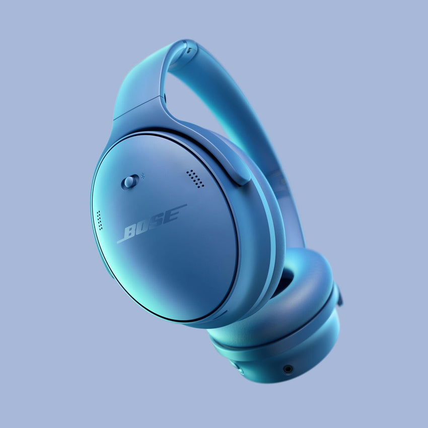 Bose QuietComfort Bluetooth Headphones, Wireless Headphones with Active Over Ear Noise Cancelling and Mic, Deep Bass, Up to 24 Hours of Playtime, Blue Dusk - Limited Edition Color - 7DAY'S