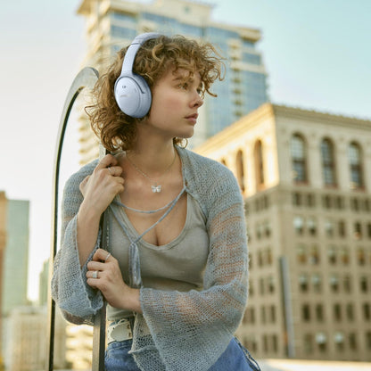 Bose QuietComfort Bluetooth Headphones, Wireless Headphones with Active Over Ear Noise Cancelling and Mic, Deep Bass, Up to 24 Hours of Playtime, Blue Dusk - Limited Edition Color - 7DAY'S