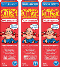Boudreaux's Butt Paste Maximum Strength Diaper Rash Cream, Ointment for Baby, 4 oz Tube - 7DAY'S
