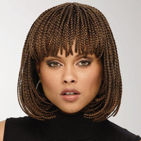 Braid wig female short hair bob head whole top chemical fiber head cover Box Braid Wig - 7DAY'S