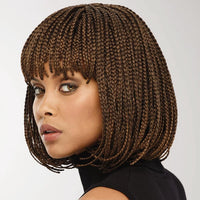 Braid wig female short hair bob head whole top chemical fiber head cover Box Braid Wig - 7DAY'S