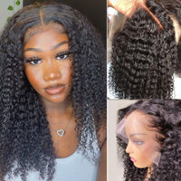 Brazilian Short Curly Bob Lace Front Human Hair Wigs PrePluck With Baby Hair Deep Wave Frontal Wig For Women Water Wave Lace Wig - 7DAY'S