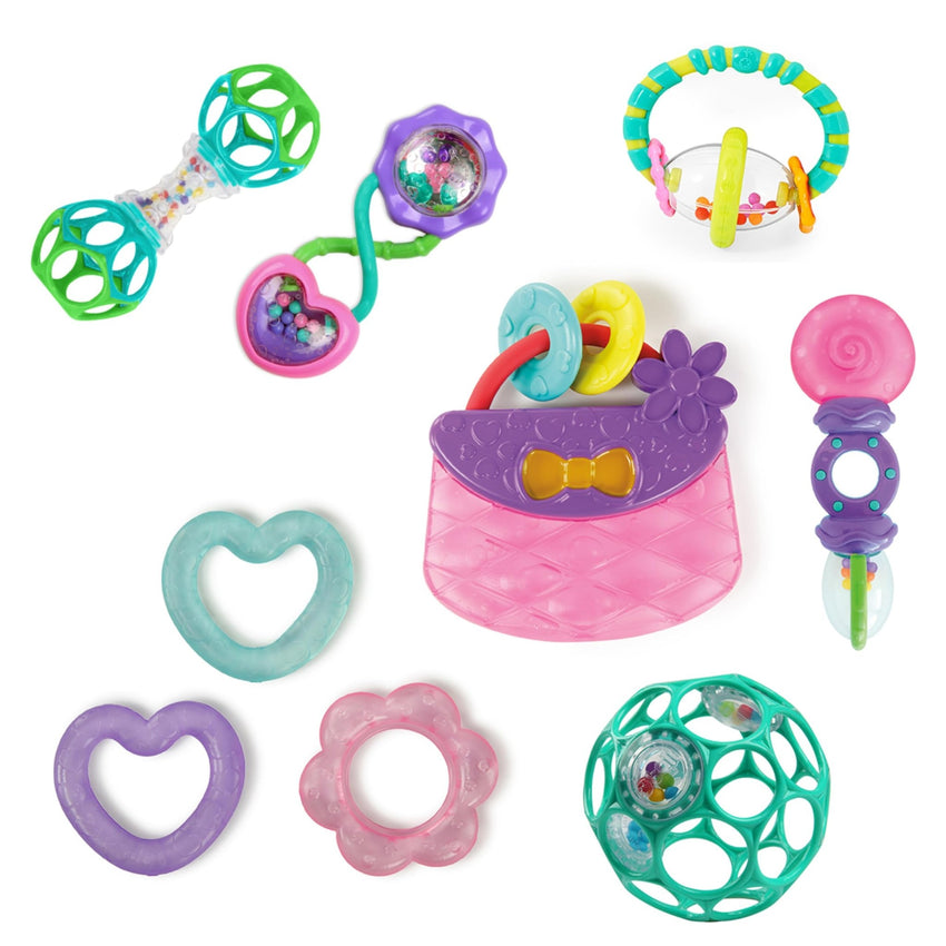 Bright Starts Oball Shaker Rattle Toy, Ages Newborn Plus - 7DAY'S