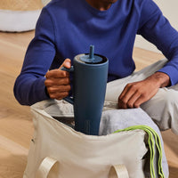 BrüMate Era 40 oz Tumbler with Handle and Straw | 100% Leakproof Insulated Tumbler with Lid and Straw | Made of Stainless Steel | Cup Holder Friendly Base | 40oz (Mocha) - 7DAY'S