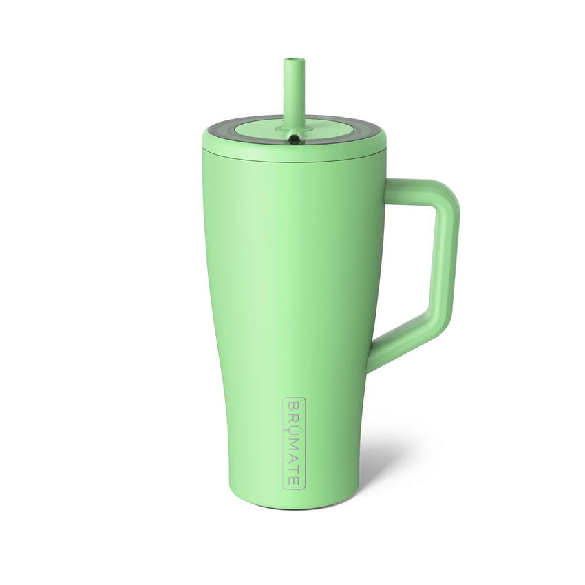 BrüMate Era 40 oz Tumbler with Handle and Straw | 100% Leakproof Insulated Tumbler with Lid and Straw | Made of Stainless Steel | Cup Holder Friendly Base | 40oz (Mocha) - 7DAY'S