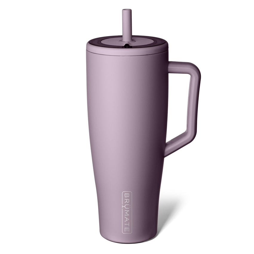 BrüMate Era 40 oz Tumbler with Handle and Straw | 100% Leakproof Insulated Tumbler with Lid and Straw | Made of Stainless Steel | Cup Holder Friendly Base | 40oz (Mocha) - 7DAY'S