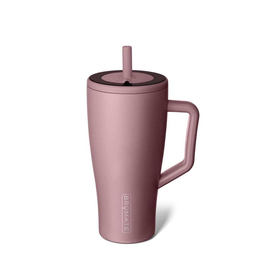BrüMate Era 40 oz Tumbler with Handle and Straw | 100% Leakproof Insulated Tumbler with Lid and Straw | Made of Stainless Steel | Cup Holder Friendly Base | 40oz (Mocha) - 7DAY'S