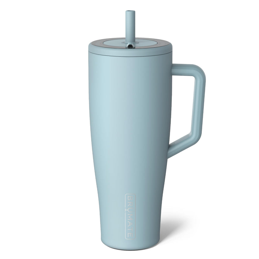 BrüMate Era 40 oz Tumbler with Handle and Straw | 100% Leakproof Insulated Tumbler with Lid and Straw | Made of Stainless Steel | Cup Holder Friendly Base | 40oz (Mocha) - 7DAY'S