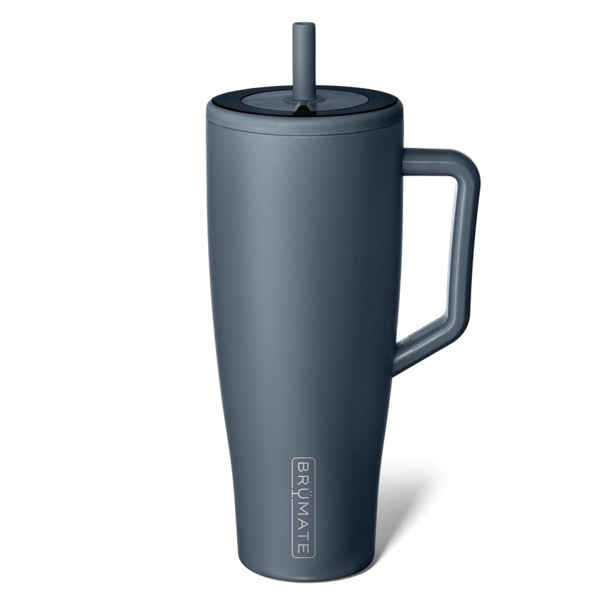 BrüMate Era 40 oz Tumbler with Handle and Straw | 100% Leakproof Insulated Tumbler with Lid and Straw | Made of Stainless Steel | Cup Holder Friendly Base | 40oz (Mocha) - 7DAY'S
