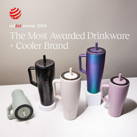 BrüMate Era 40 oz Tumbler with Handle and Straw | 100% Leakproof Insulated Tumbler with Lid and Straw | Made of Stainless Steel | Cup Holder Friendly Base | 40oz (Mocha) - 7DAY'S