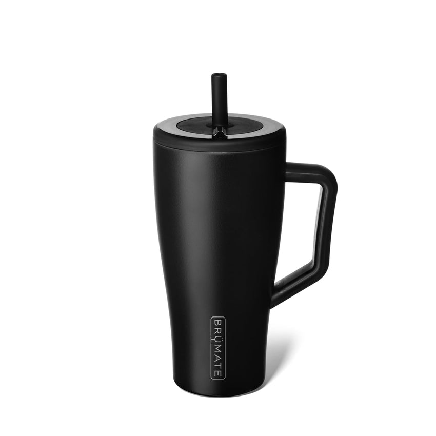 BrüMate Era 40 oz Tumbler with Handle and Straw | 100% Leakproof Insulated Tumbler with Lid and Straw | Made of Stainless Steel | Cup Holder Friendly Base | 40oz (Mocha) - 7DAY'S
