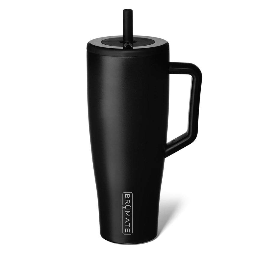 BrüMate Era 40 oz Tumbler with Handle and Straw | 100% Leakproof Insulated Tumbler with Lid and Straw | Made of Stainless Steel | Cup Holder Friendly Base | 40oz (Mocha) - 7DAY'S