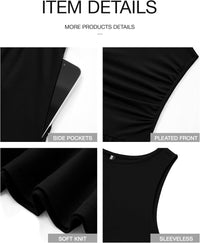 BTFBM Summer Maxi Dresses for Women 2025 Sleeveless Casual Ruched High Waisted Tank Long Sundress Flowy Beach Fall Dress - 7DAY'S