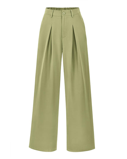 BTFBM Women High Waist Palazzo Pants Fall 2025 Casual Wide Leg Trousers Loose Work Office Business Suit Pant Pockets - 7DAY'S