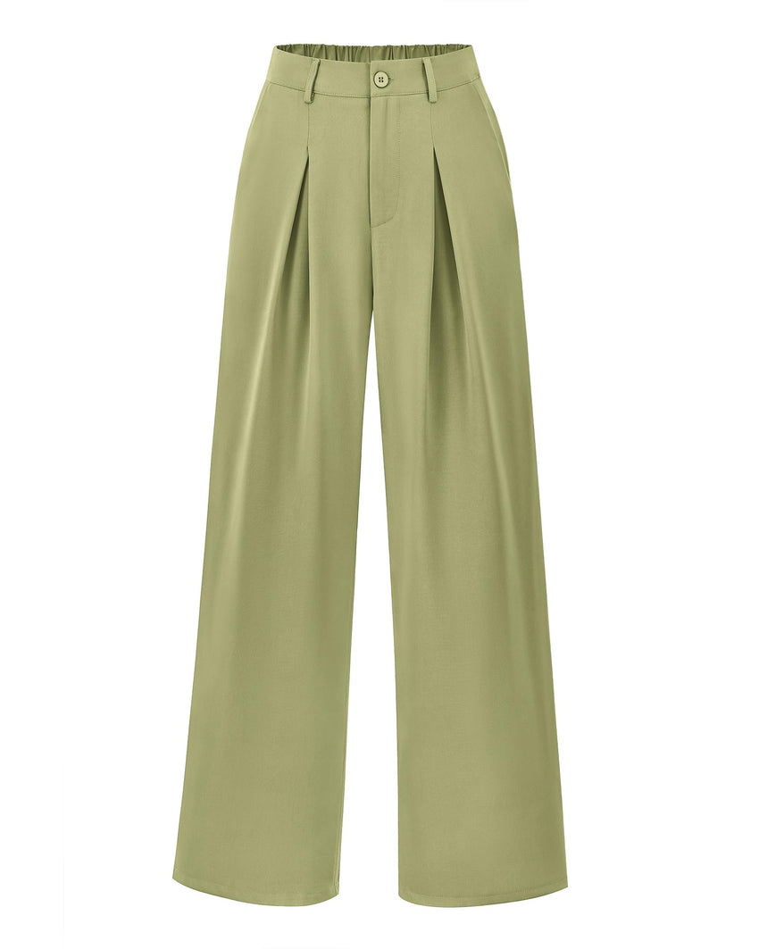 BTFBM Women High Waist Palazzo Pants Fall 2025 Casual Wide Leg Trousers Loose Work Office Business Suit Pant Pockets - 7DAY'S