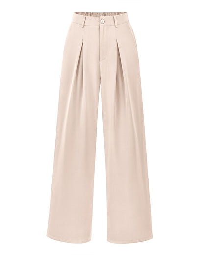 BTFBM Women High Waist Palazzo Pants Fall 2025 Casual Wide Leg Trousers Loose Work Office Business Suit Pant Pockets - 7DAY'S